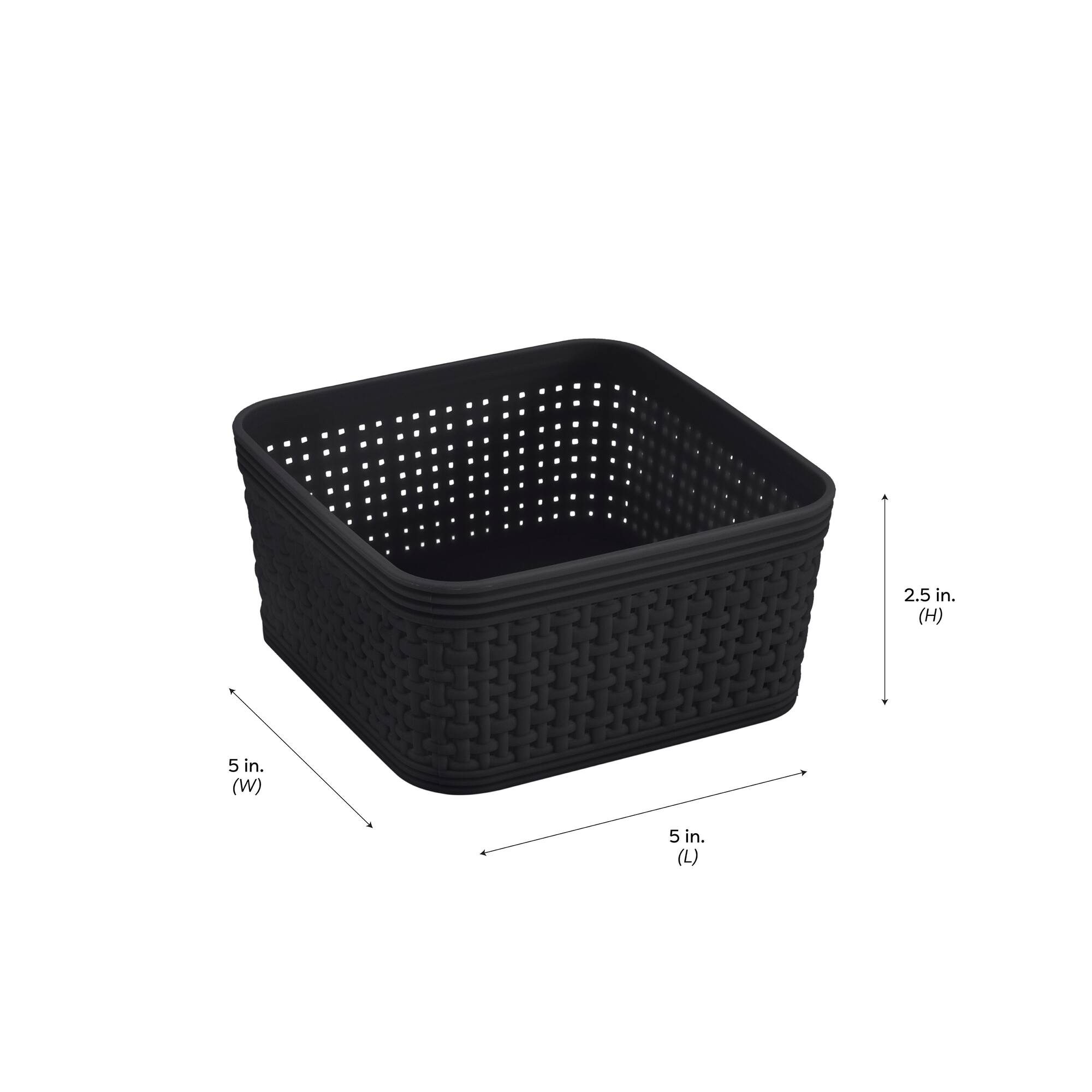 Simplify 5" Black Organizers, 6ct.